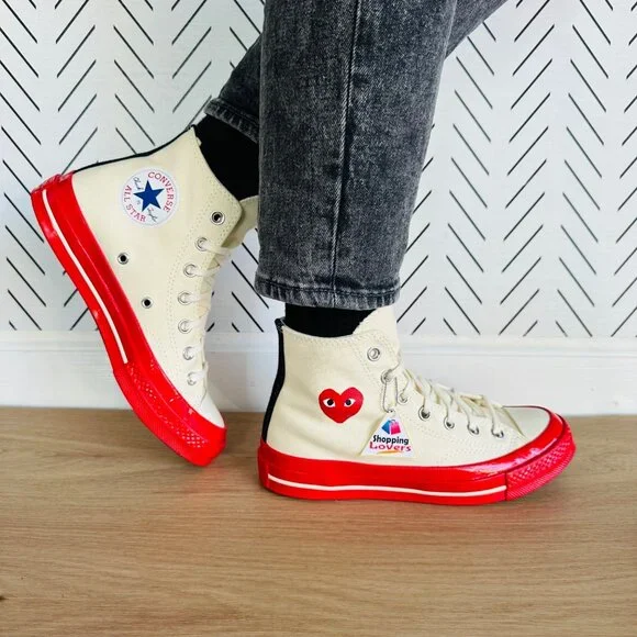 ❤️Converse Chuck Taylor All Star70 Comme des Garcons PLAY Sz 4 Men Shoes A01794C